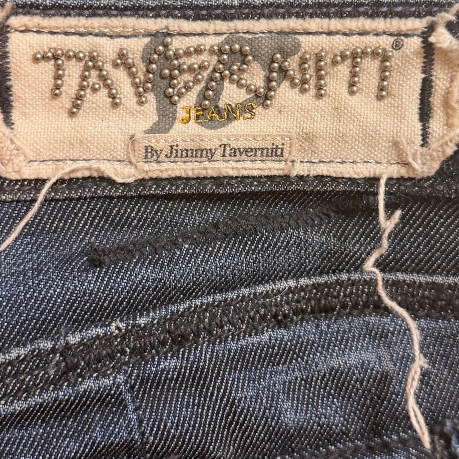 VTG Y2K 2008 Jimmy Taverniti Janis Denim Skirt Punk Boho