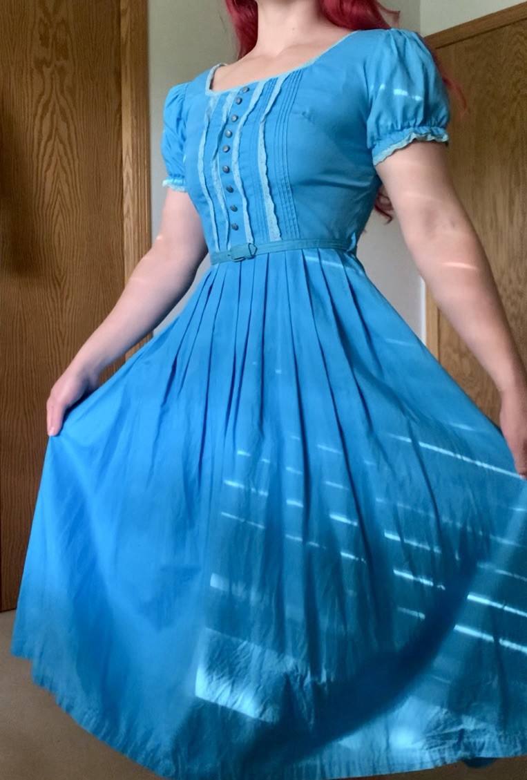 Vintage 1950s Judy Palmer Cotton Day Dress