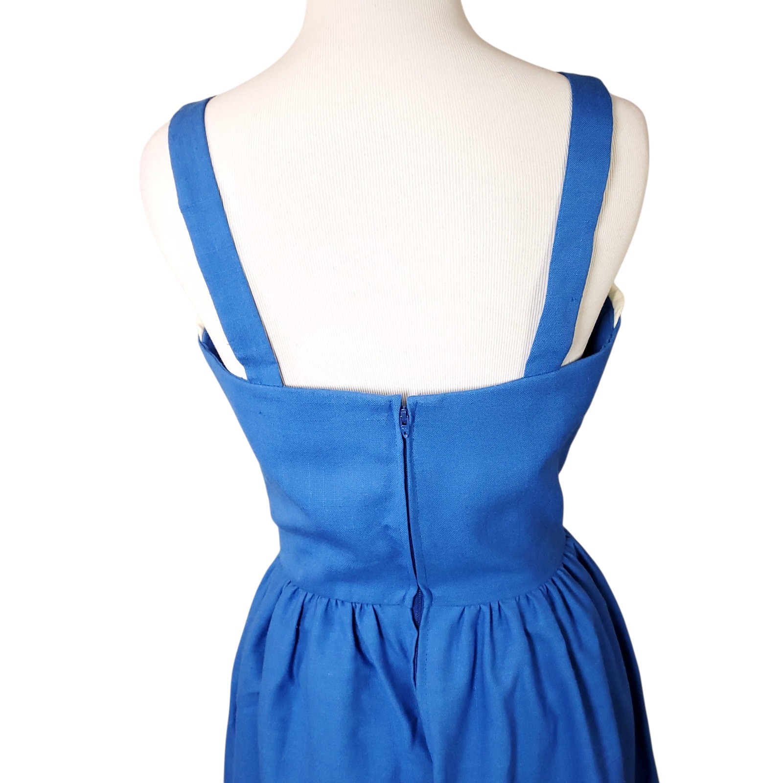 Vintage Vicky Vaughn Dress 70s Sailor Nautical Pinup Retro Fits an XS / S