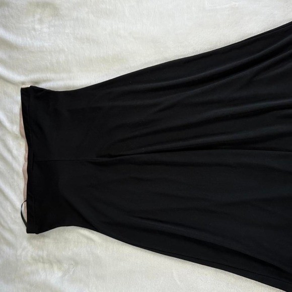 Byer Too! Black pink strapless formal dress bow detail Y2K vintage