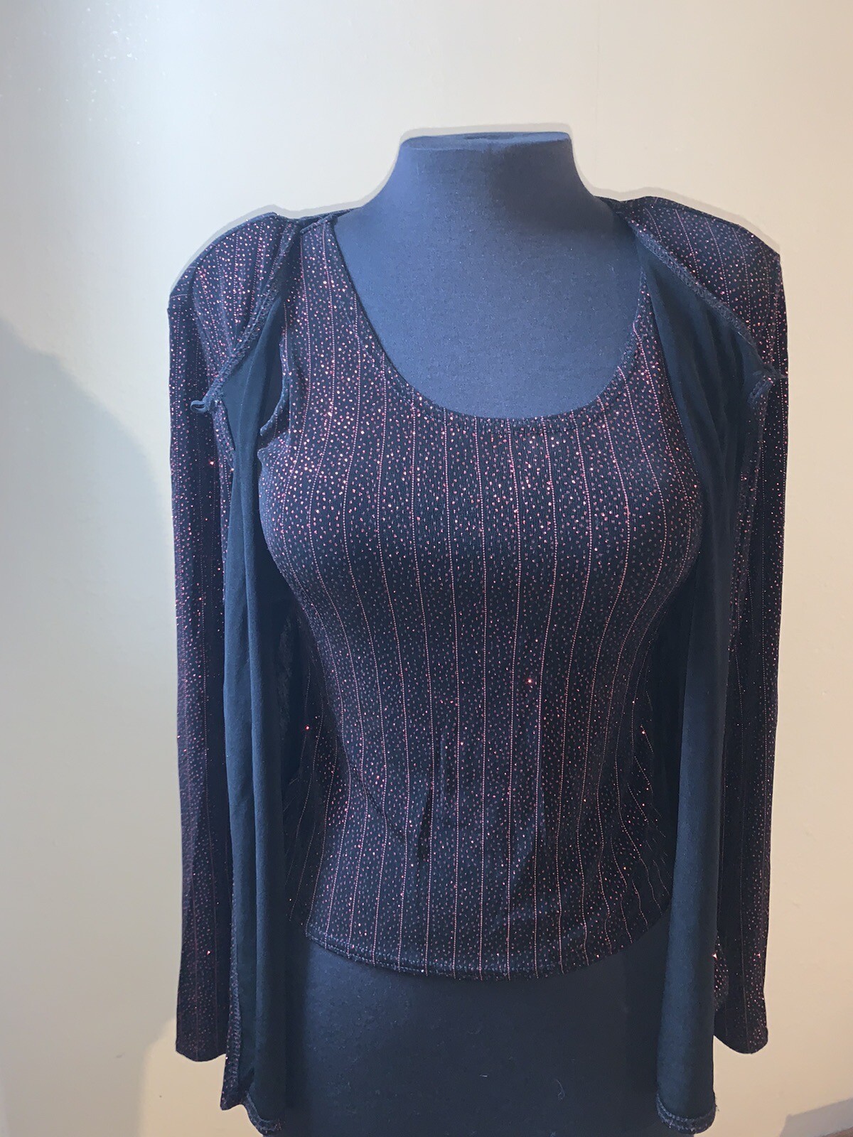 Vintage Onyx Nite Camisole And Jacket Set
