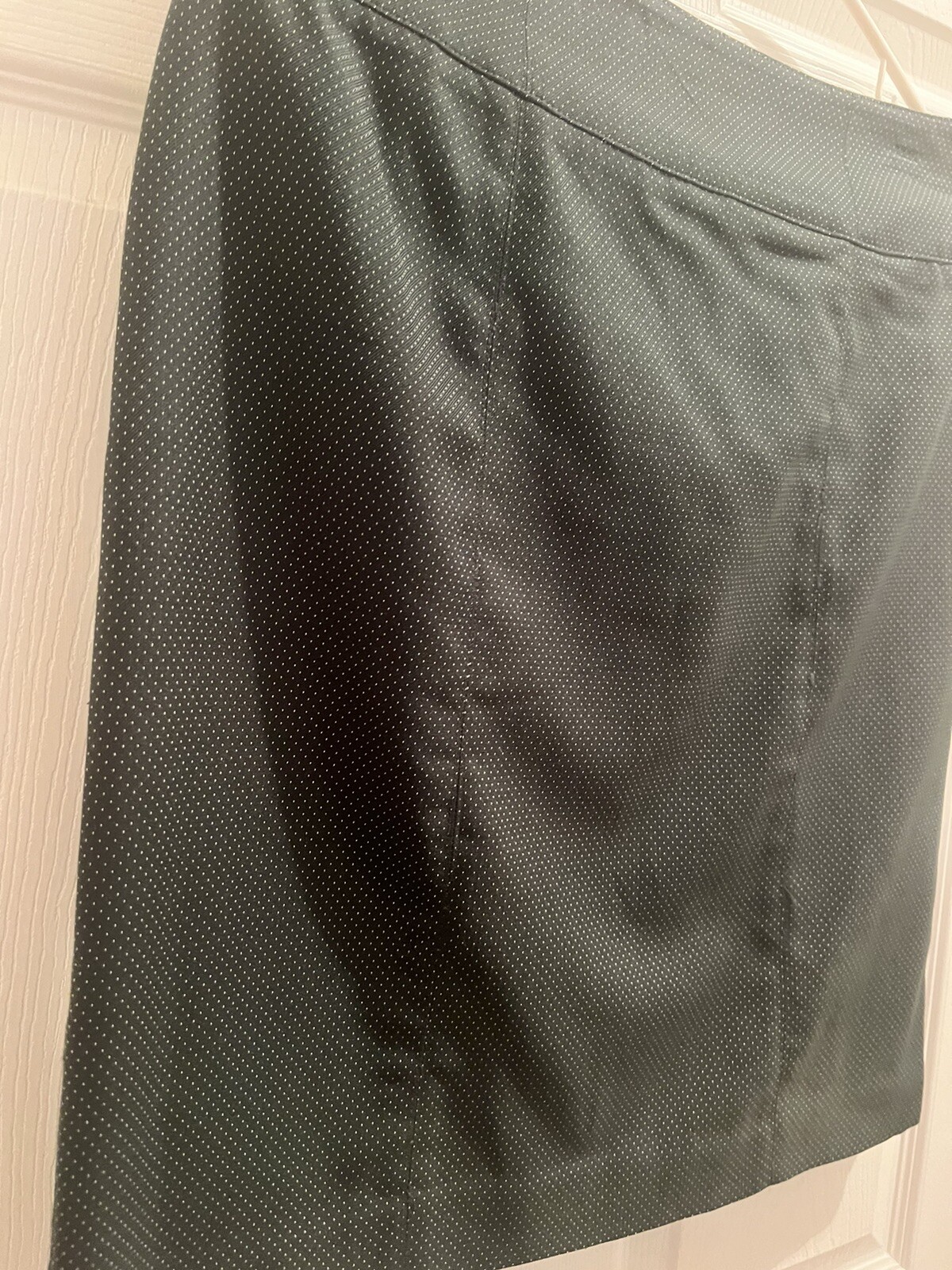 worthhington skirt green whit dot RN#93677