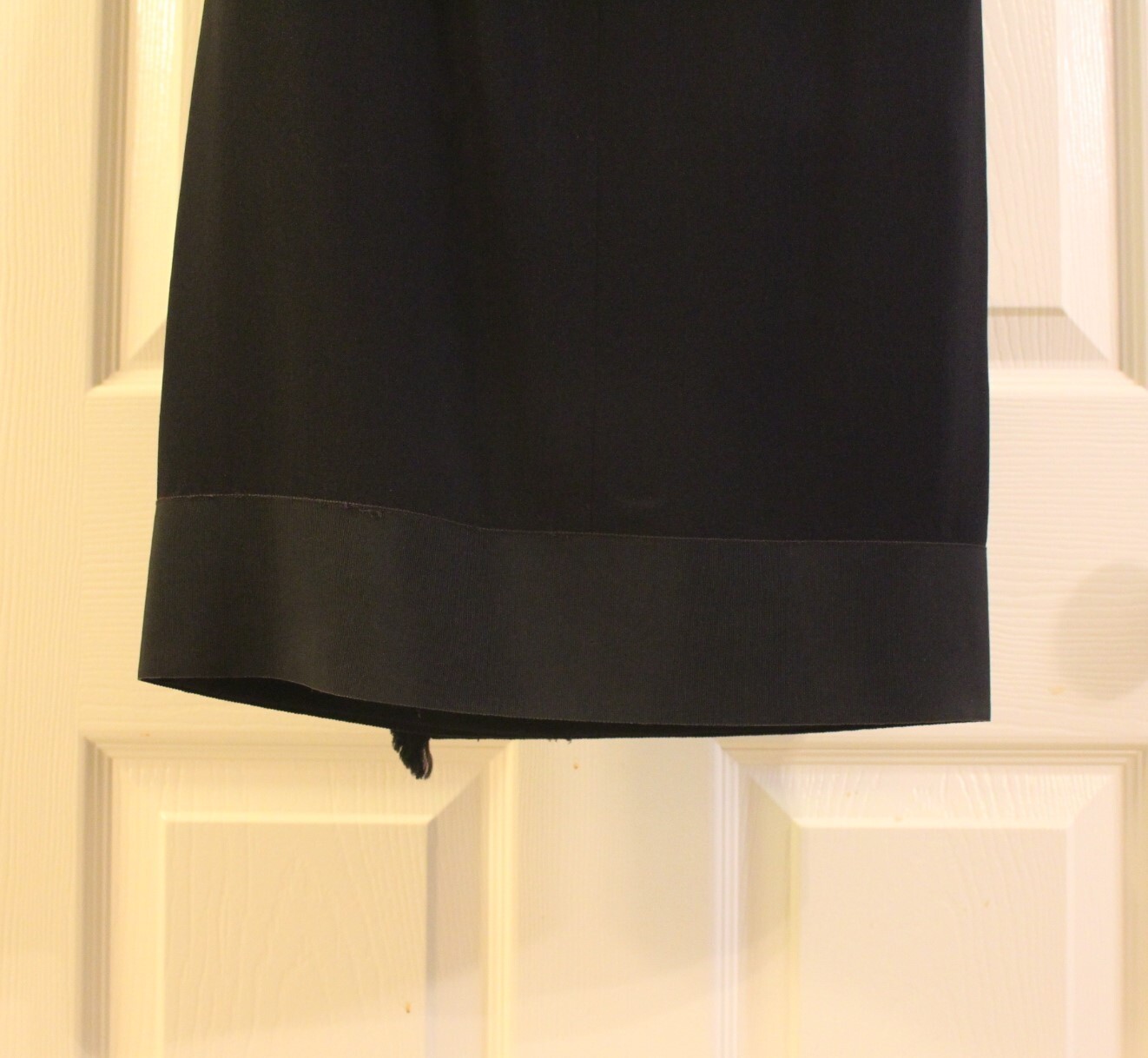 Maurice Rentner 60’s Vintage Silk Dark Navy Dress with Jacket Overlay (Small)