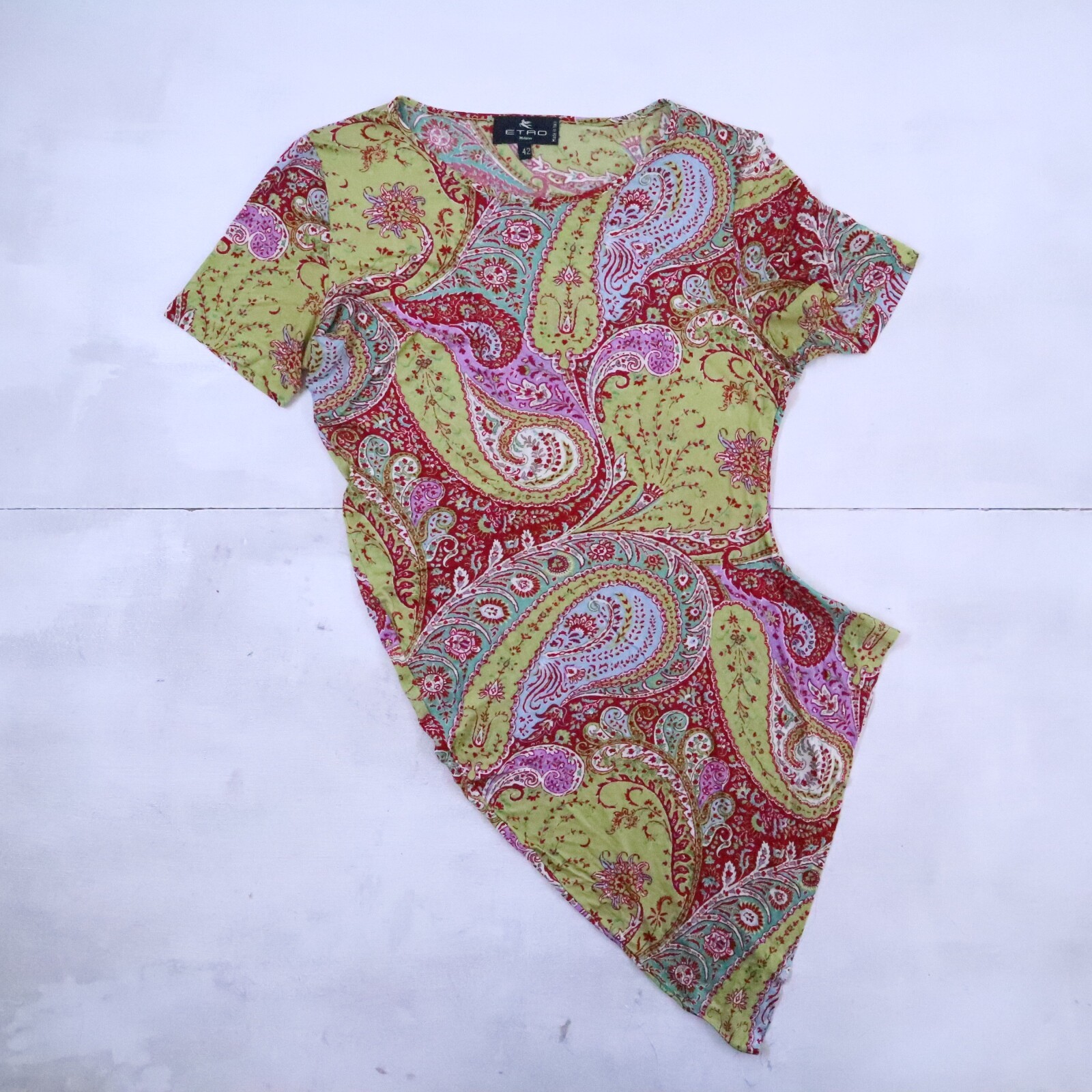 ETRO MILANO JERSEY T-SHIRT VINTAGE SHIRT SHIRT