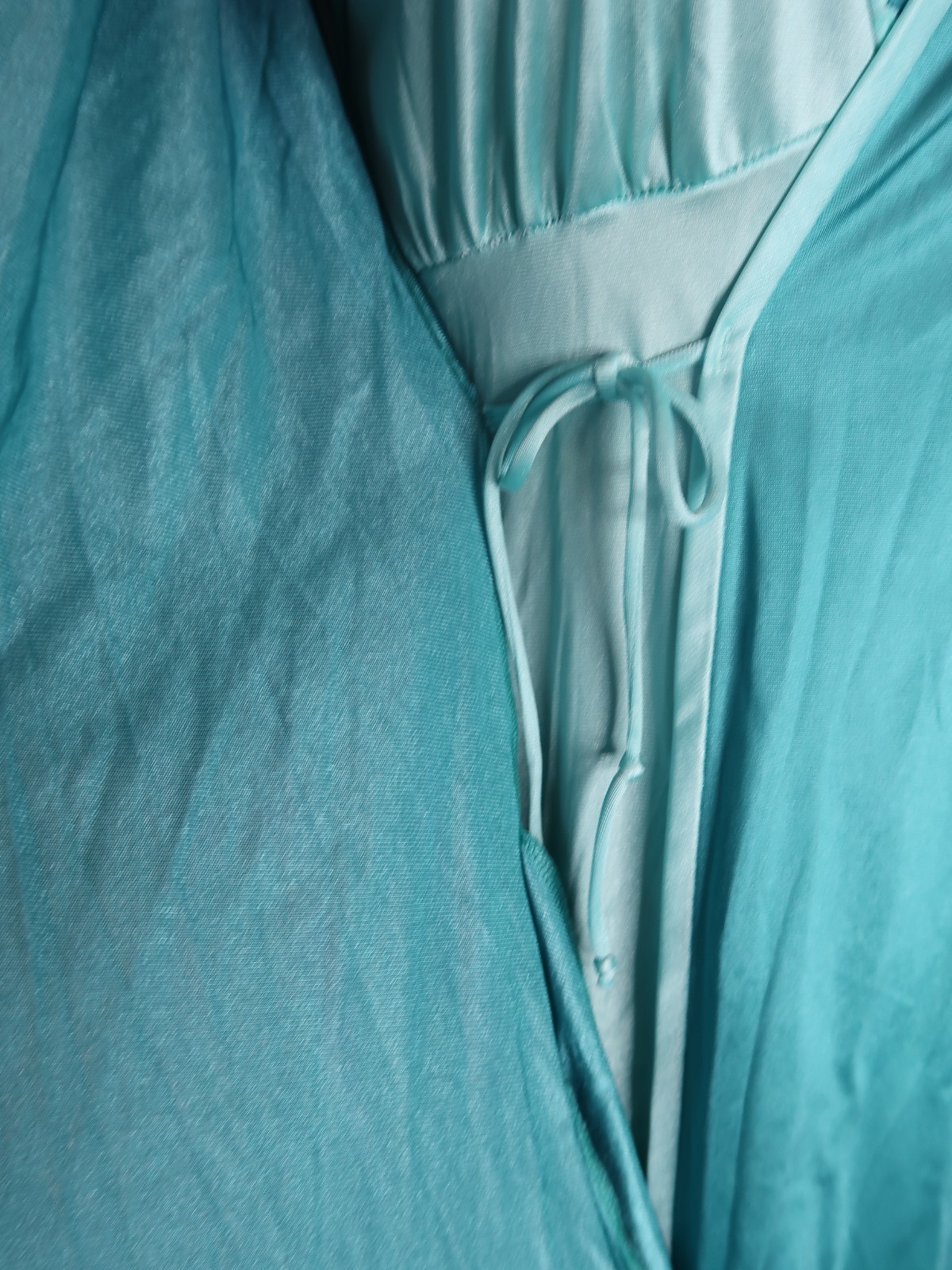 Vintage Blue Full Length Nightgown Robe Dutchess Individually Yours Jr 9 Girly