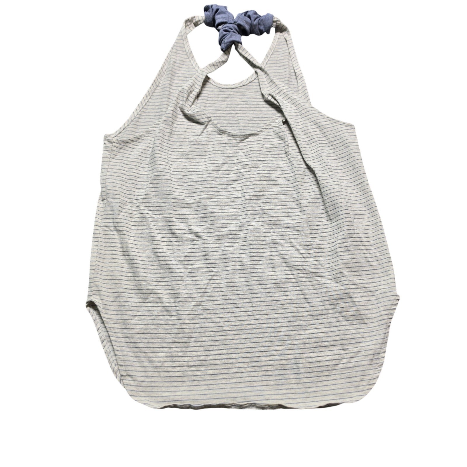Halter Tank Top Sun Triangle L-XL Womens Grey Used Nordic Empress Cruise Striped