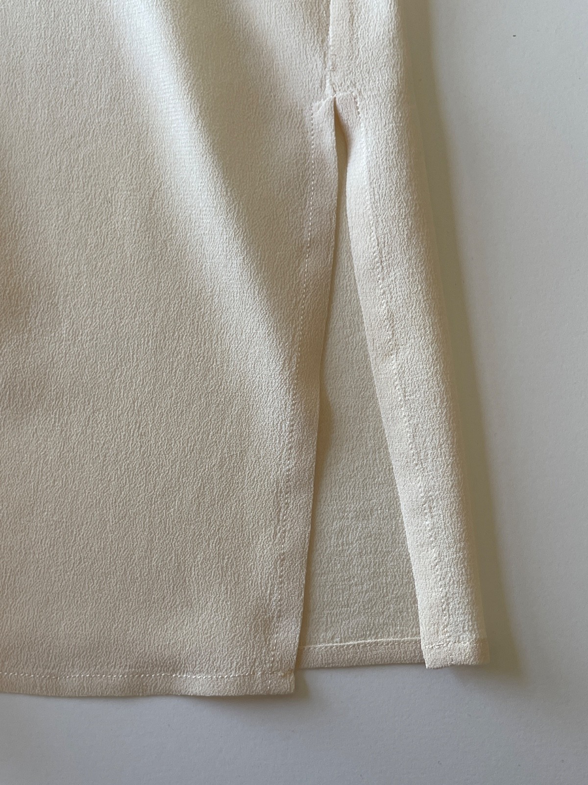 Max Mara 100% Silk Crepe Blouse w Draped Panel 1980s NWOT Sz 4 Fits M – Italy