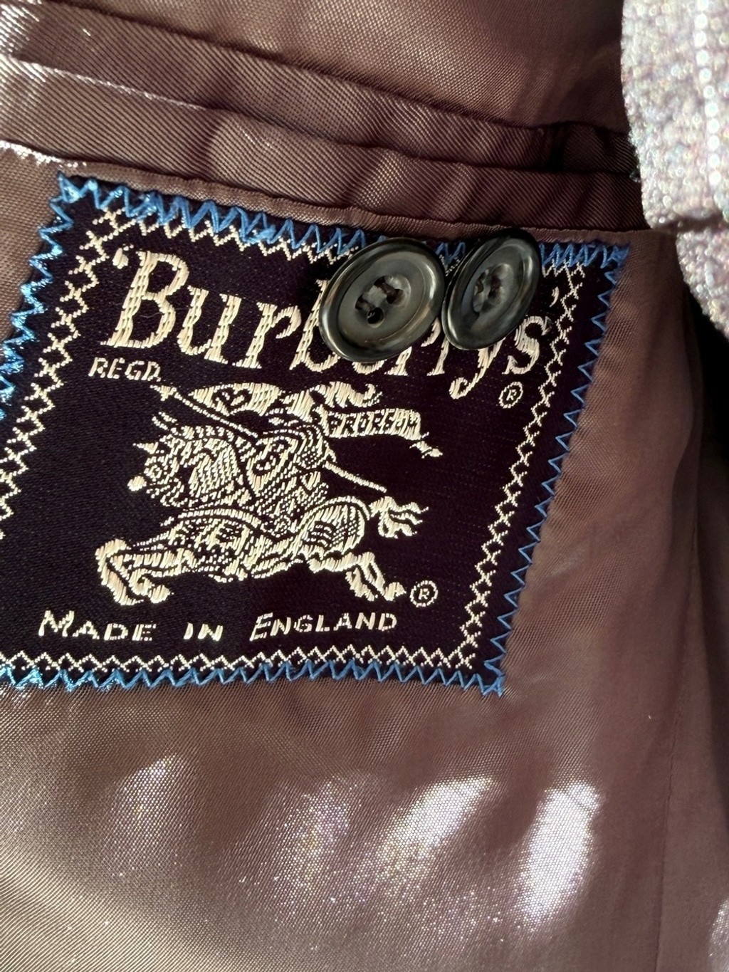 Vintage Burberry Suit Gray Glen Plaid- Classic Tailored Style