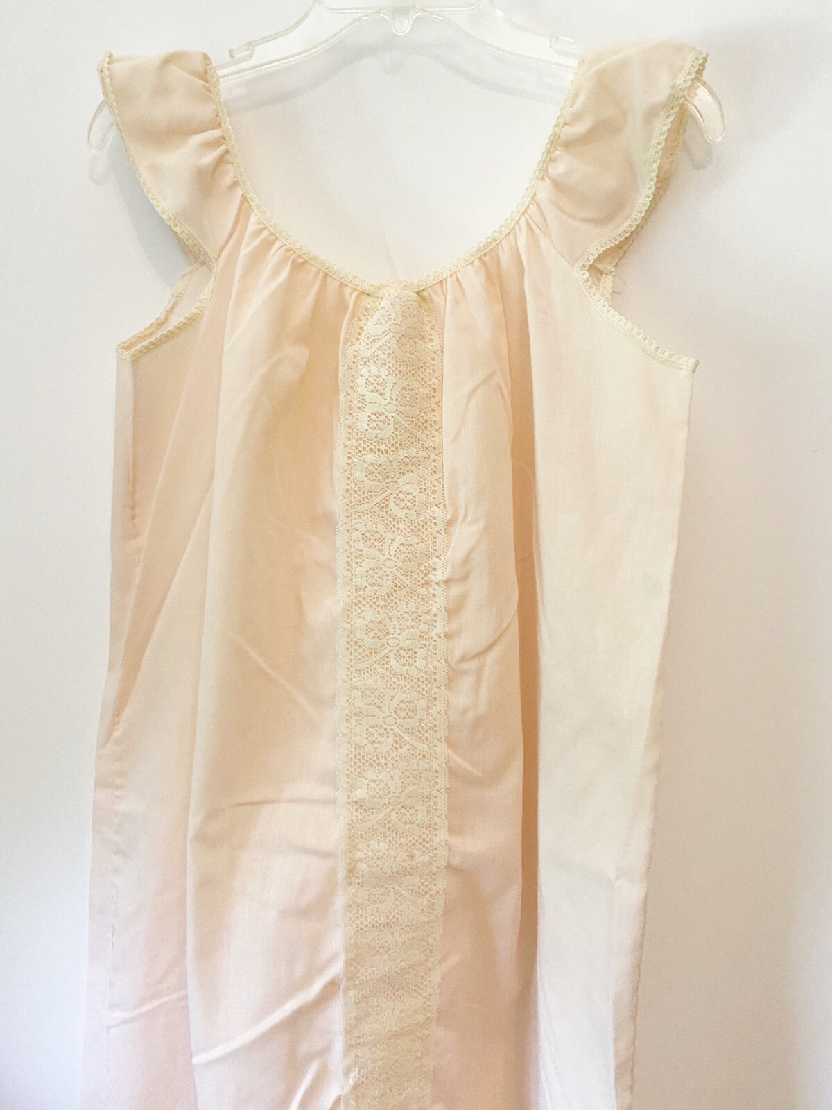 Glencraft Lingerie Sleeveless Womens Medium Gown Nylon Lace Cotton Blend Pink