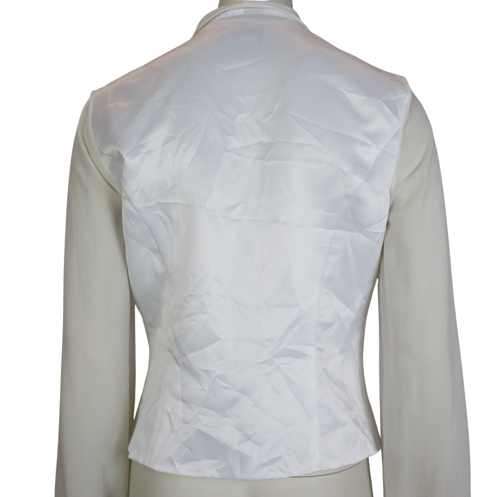 Vintage Adrianna Papell Evening Essentials Jacket Top Sheer Sleeve Women’s 8