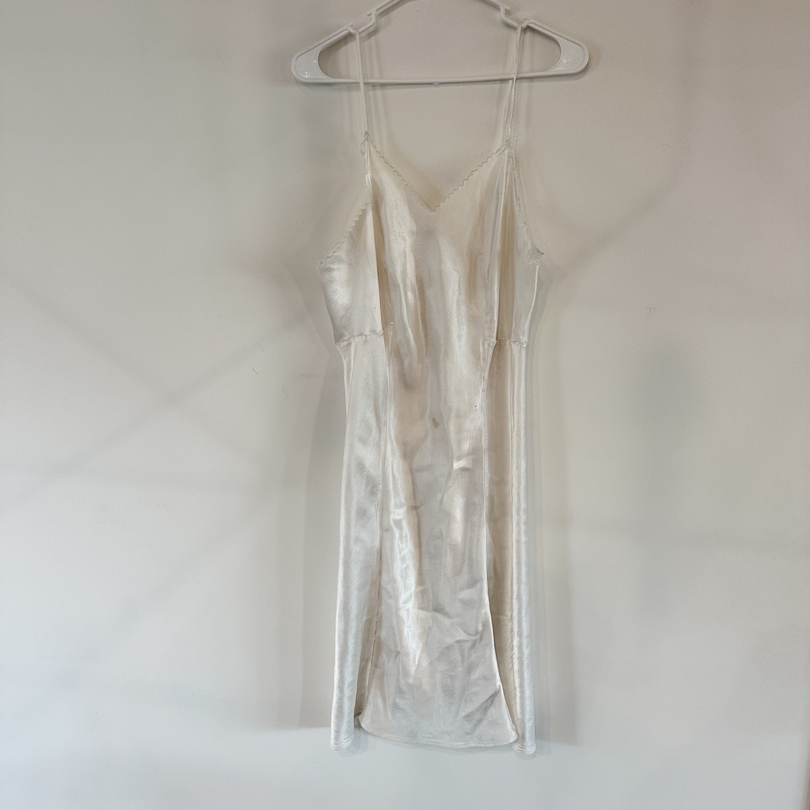 VTG Barbizon Slip Nightgown Lingerie Bryn Vogue Lady 40 White 1940’s