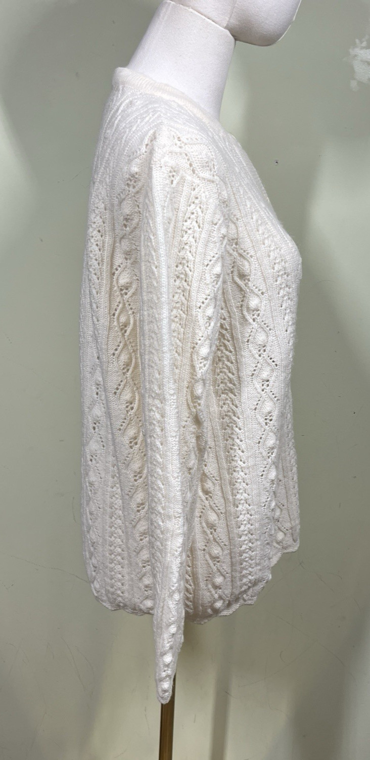 Vintage 70s Sears The Fashion Place Womens Sz M Wintuk Acrylic Cardigan Sweater