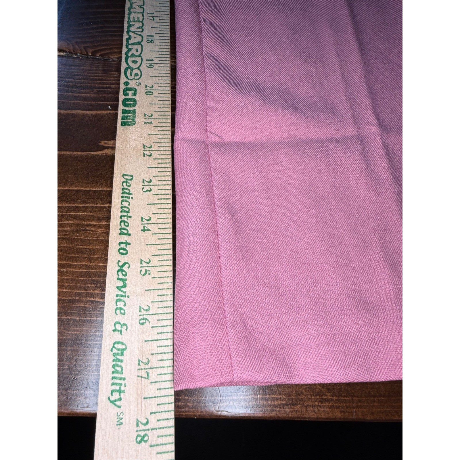 Donnkenny Vintage Pink Pull On Elastic Waist Straight Leg Dress Pants Womens