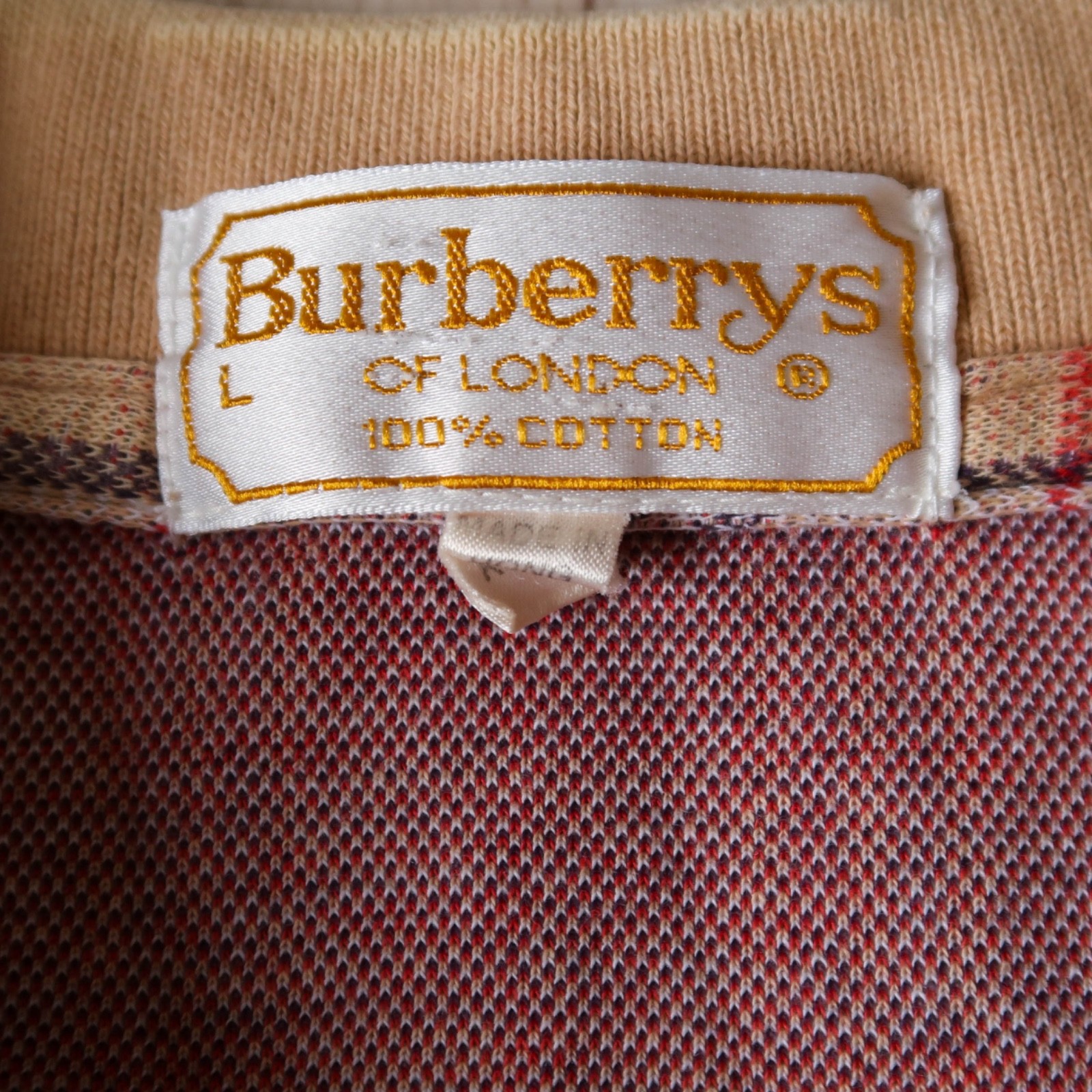 Vintage 90s OG Burberry Nova Check Polo Dress