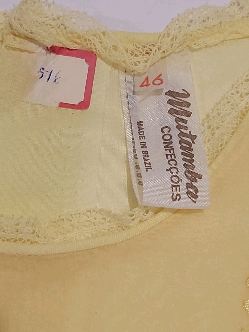Prairie Blouse Shirt Lace Front Button Back Short Sleeve Cottagecore Vtg Yellow