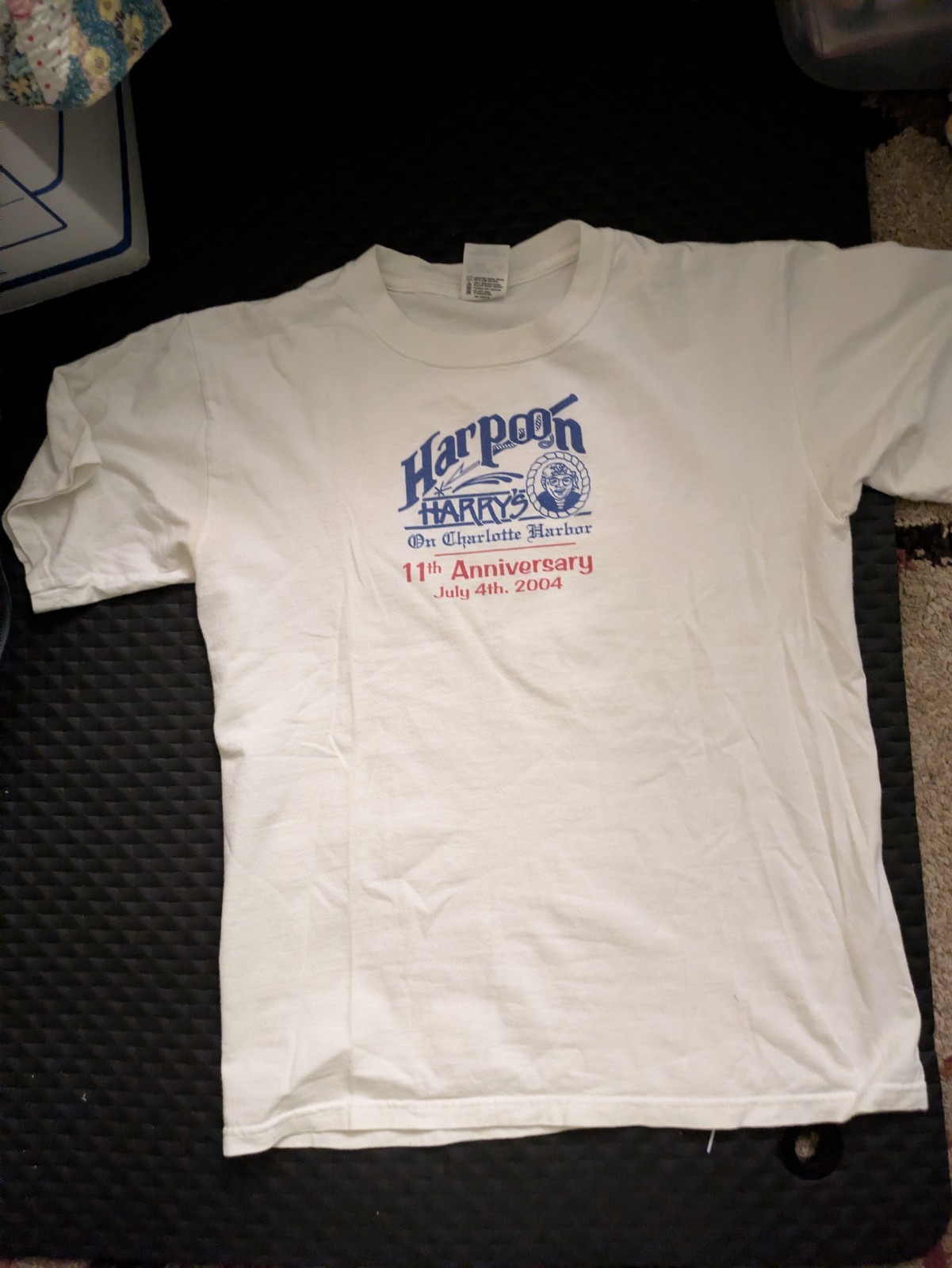 Harpoon Harry’s 11th Anniversary 4th of July 2004 T-shirt Charlotte Harbour FL