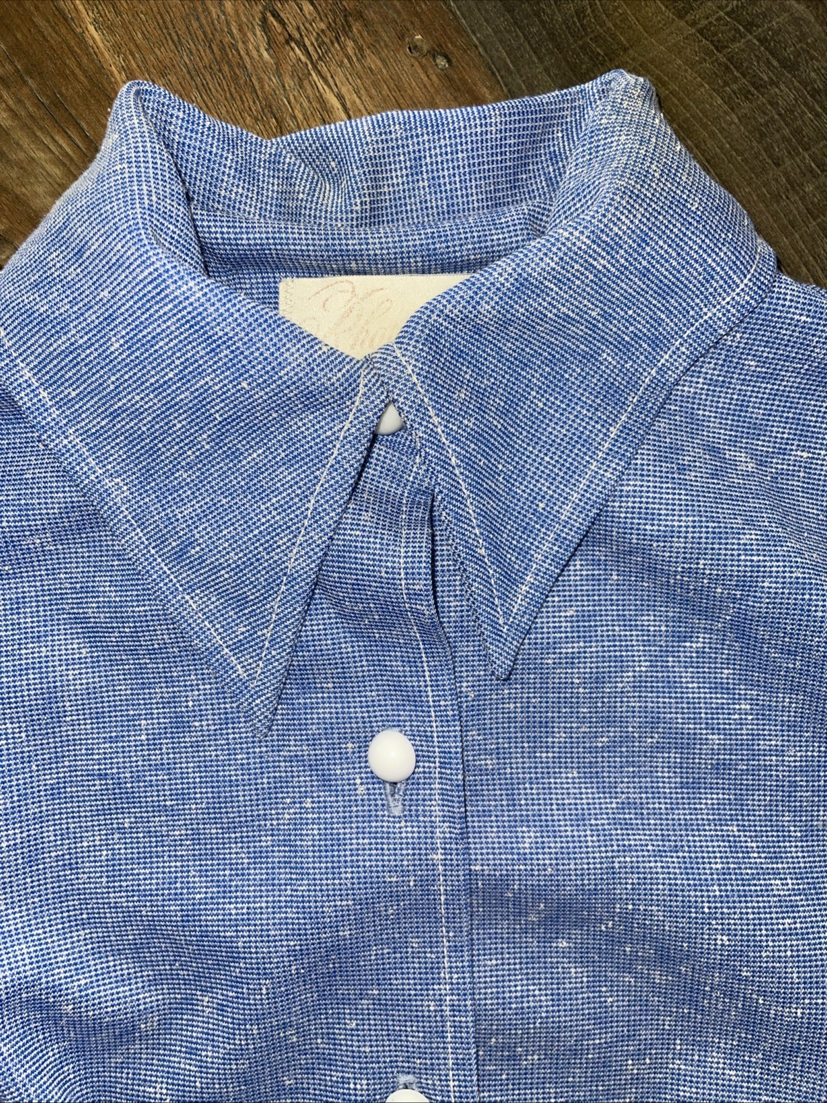 Rhapsody By Glazier Vintage Button Up Shirt Blue Women *Read