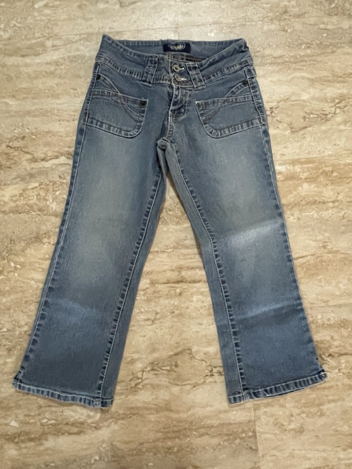 Angel Brand Capri Denim with Front Pockets No Back Pockets Size 1