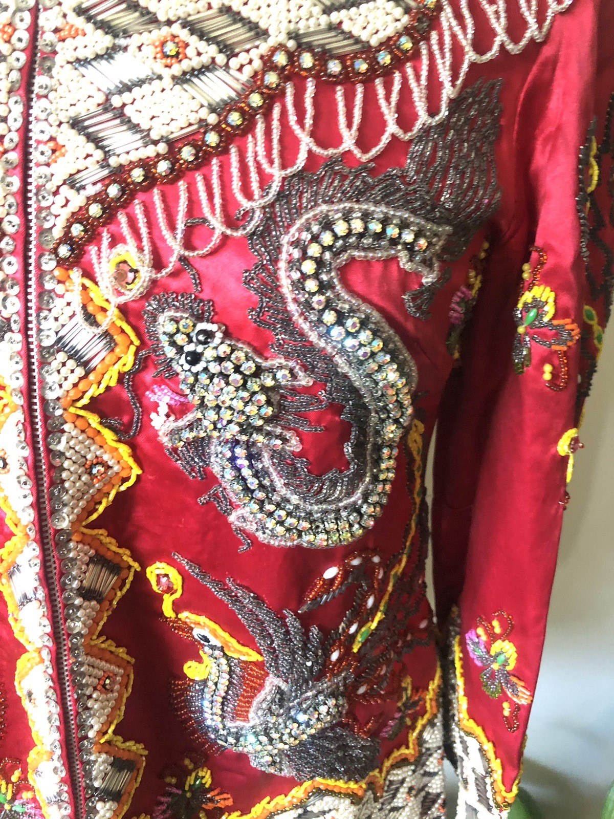 1950’s Heavily Beaded Chinese Dragon & Phoenix Jacket
