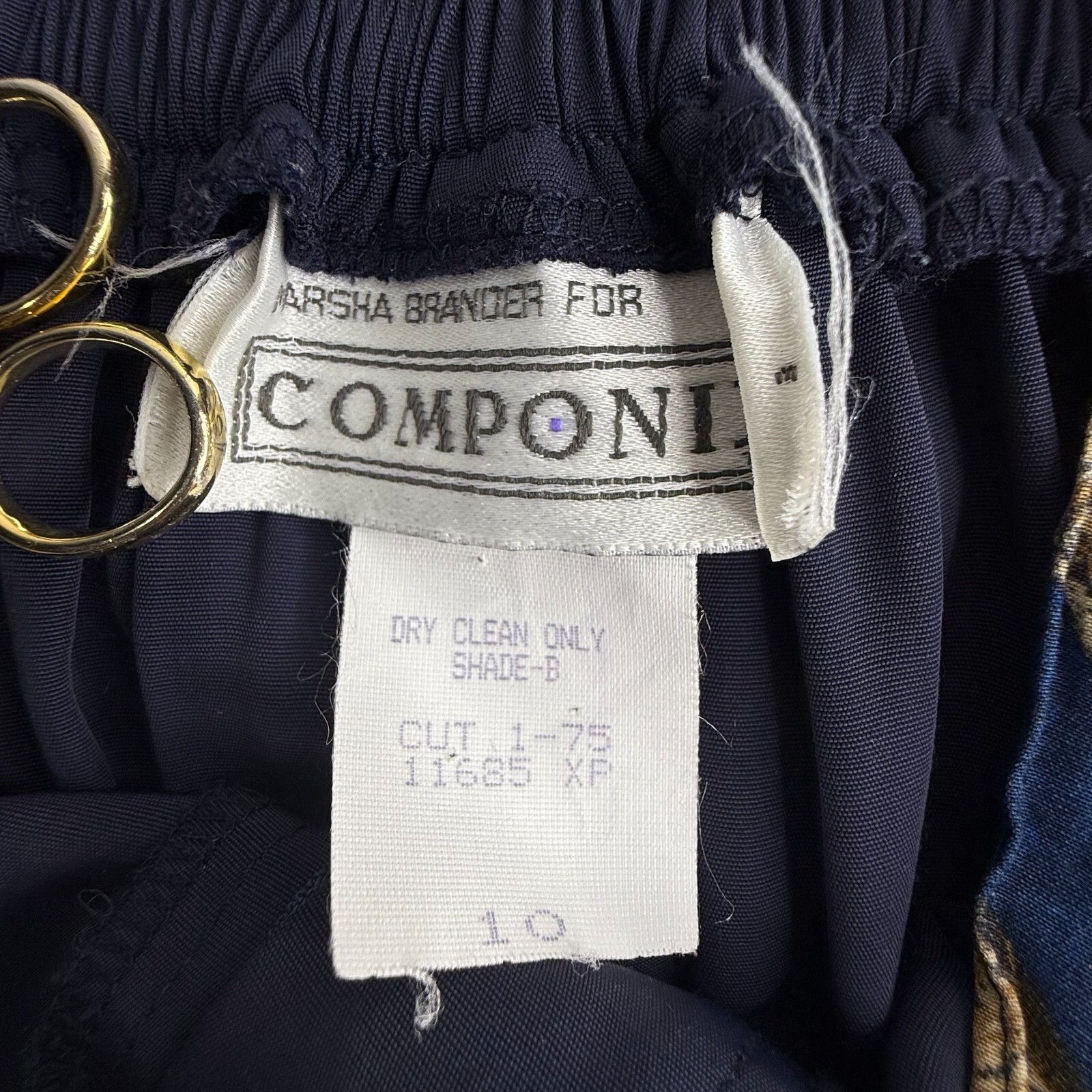 Marsha Brander Componix Vtg 90’s Pants Sz 10 Abstract High Waist Button
