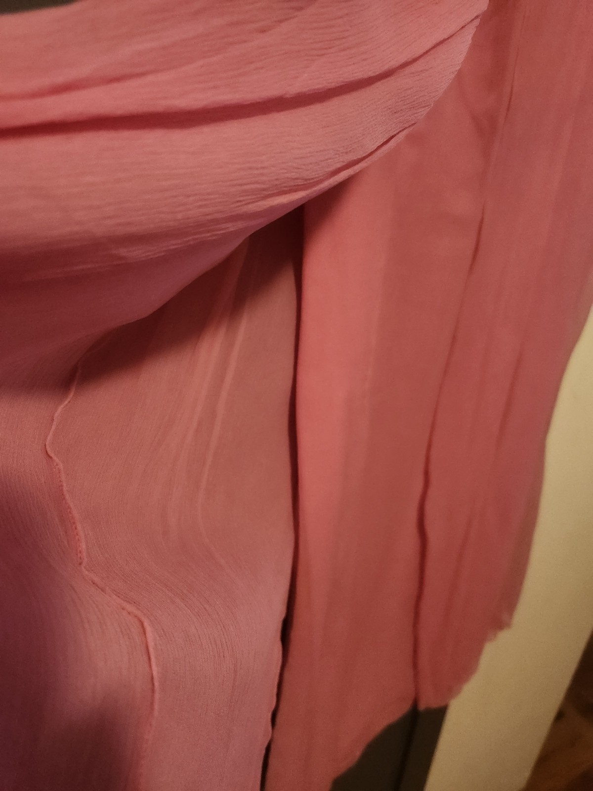 Vintage 1960s pink Cocktail Dress Beaded Layered S