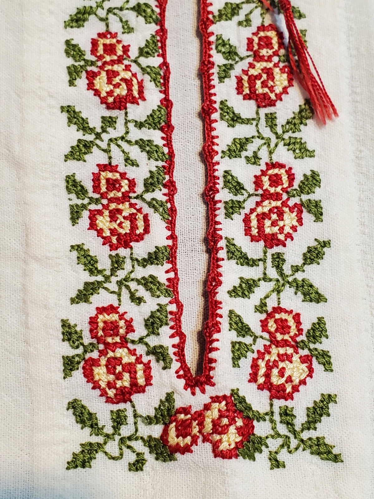 TraditionalBulgarian long dress with Floral Embroidery-Beautiful