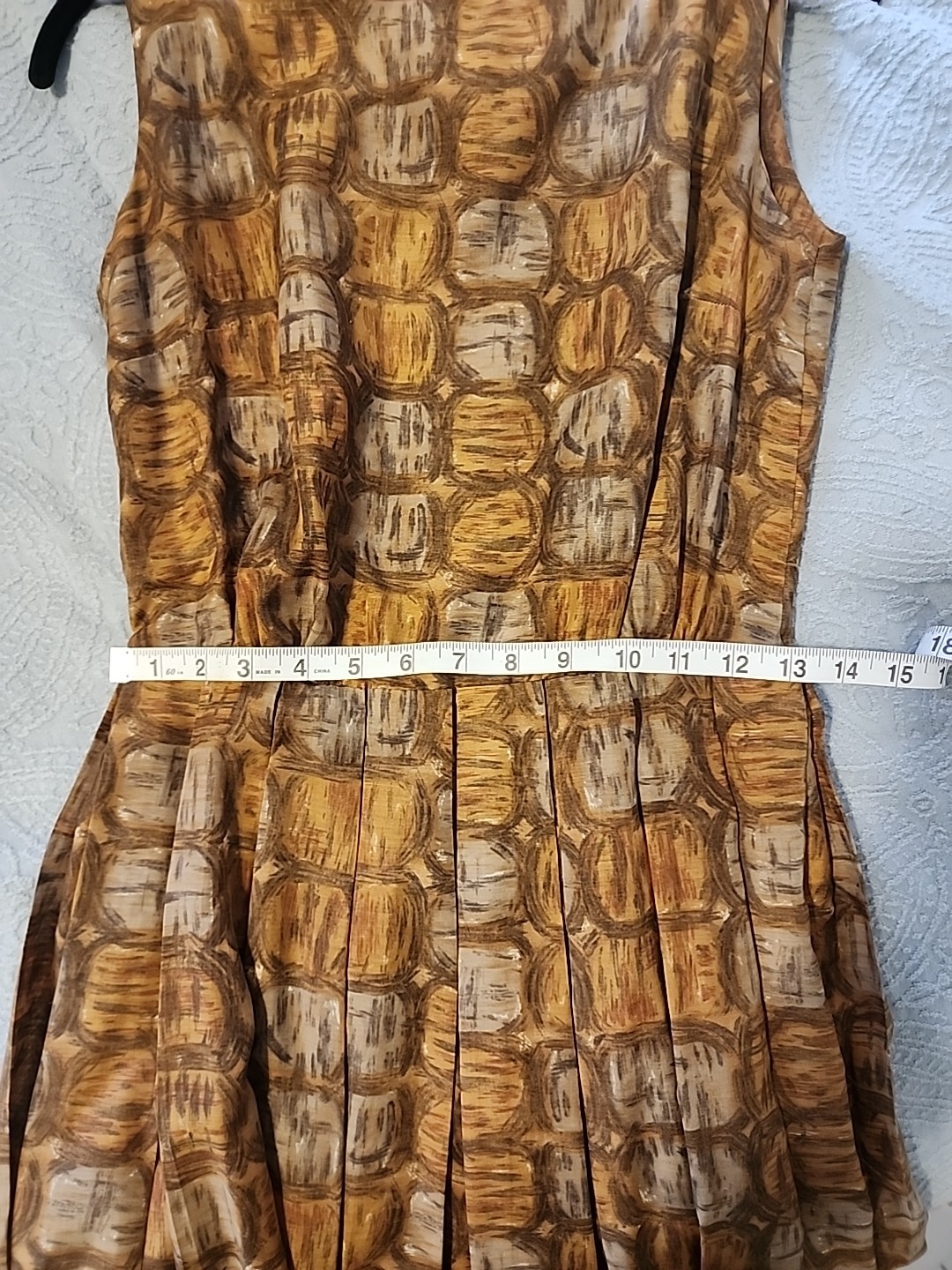 Women’s Vintage Brown Dress 26 Inch Waist