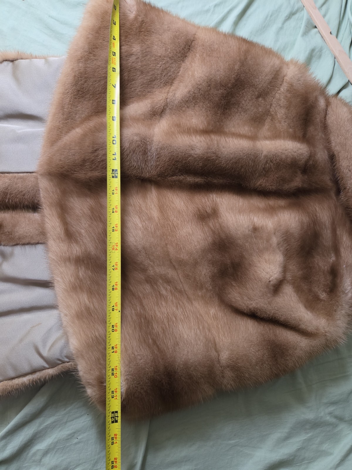 Vintage 70s The Fur Salon Women’s Tan Genuine Mink Fur Coat Mob Wife Old Money