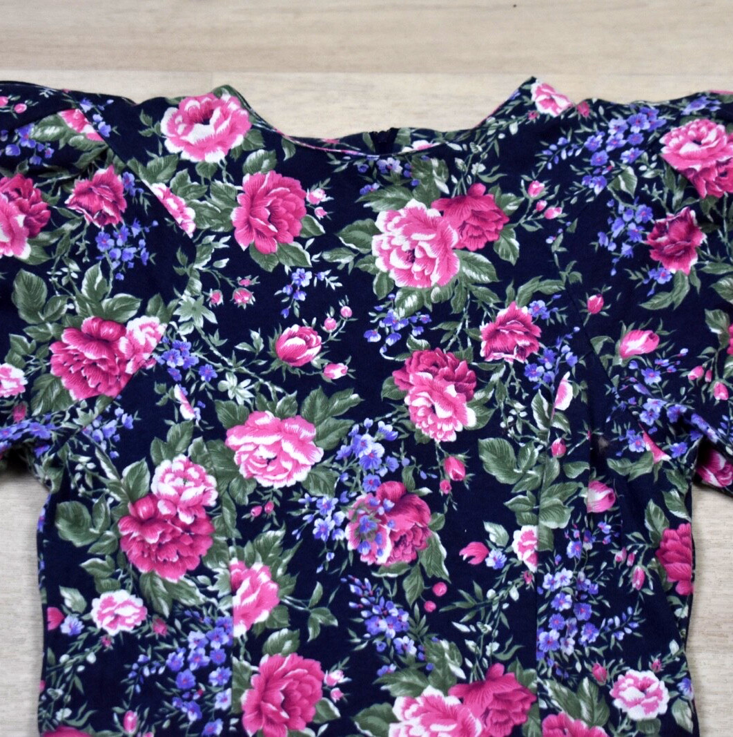 80s Byer Too! Prarie Mini Skate Dress Floral Coquette Size 9 VTG