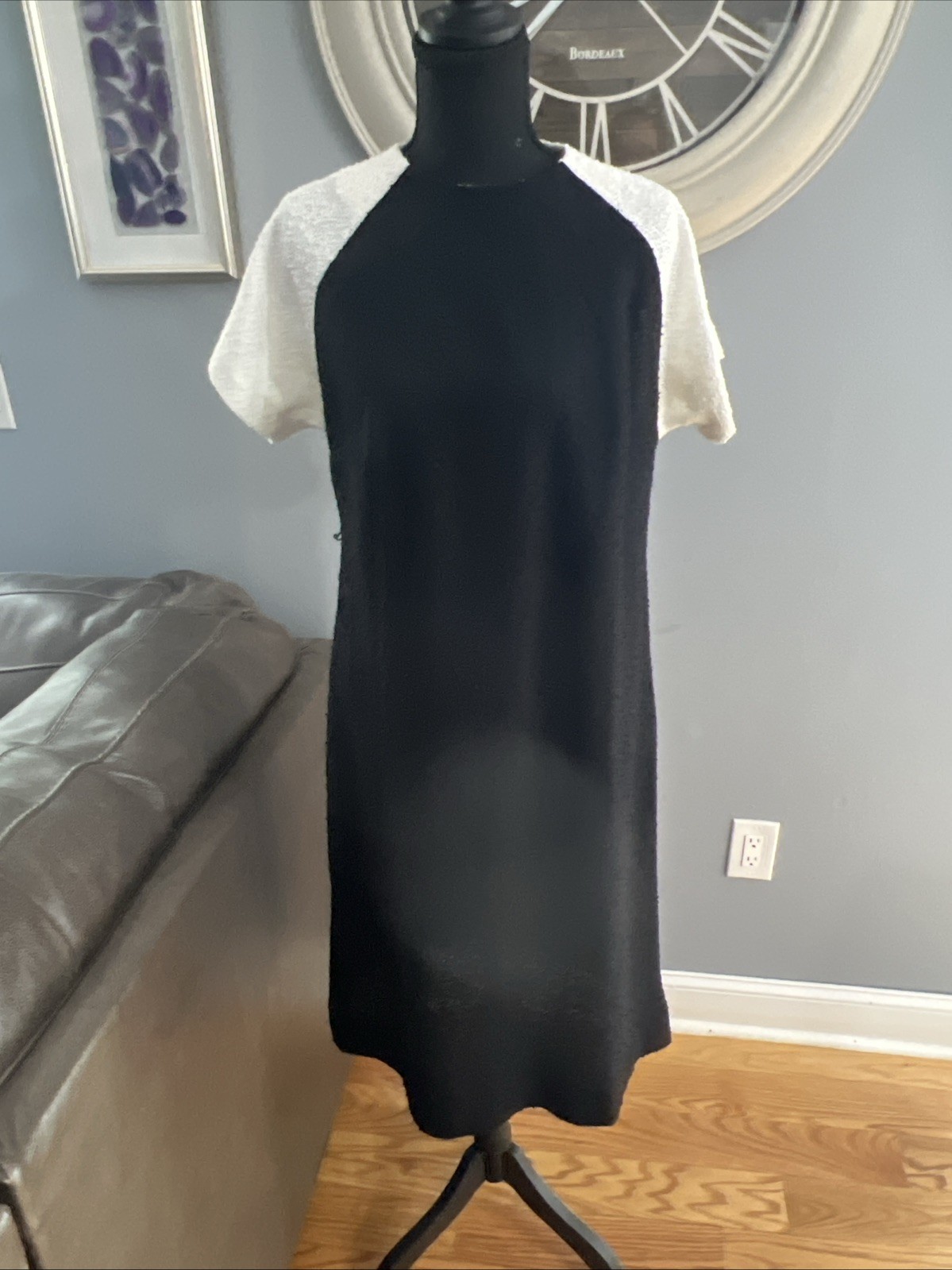 Leslie Pomer︱ILGWU︱1960’s︱Size 16︱Black & White︱Dress