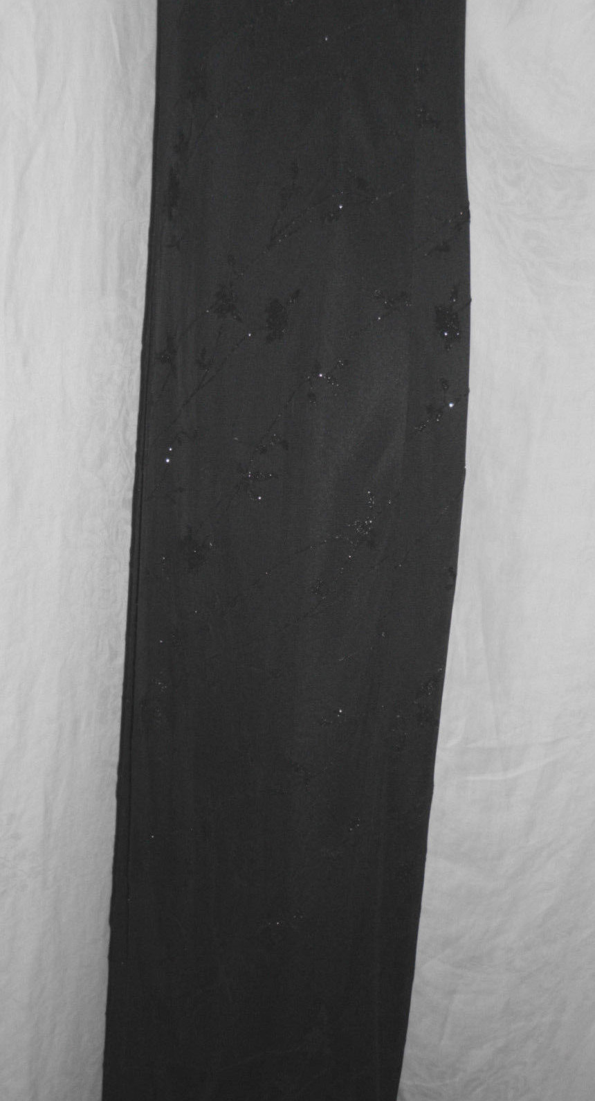 Vintage City Triangles Formal Maxi Dress Size M Black Sparkle Lined Polyester