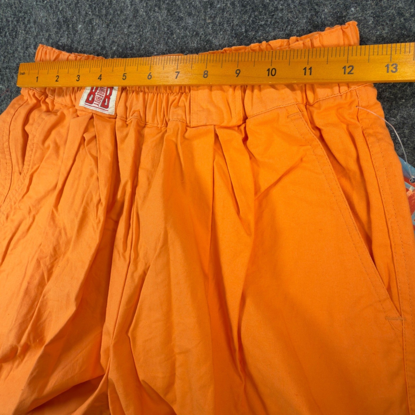 Bugle Boy Shorts Womens 7 Orange Cotton High Waist Vintage 90s 80701D47 NWT