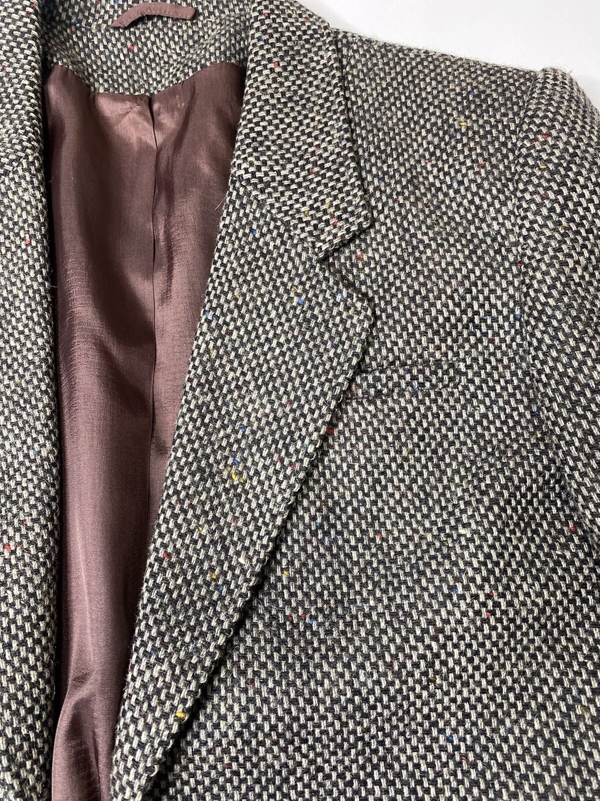 Vintage Silver Unicorn Wool Blazer – Size 5 – Made in Greece – 65% Virgin Wool