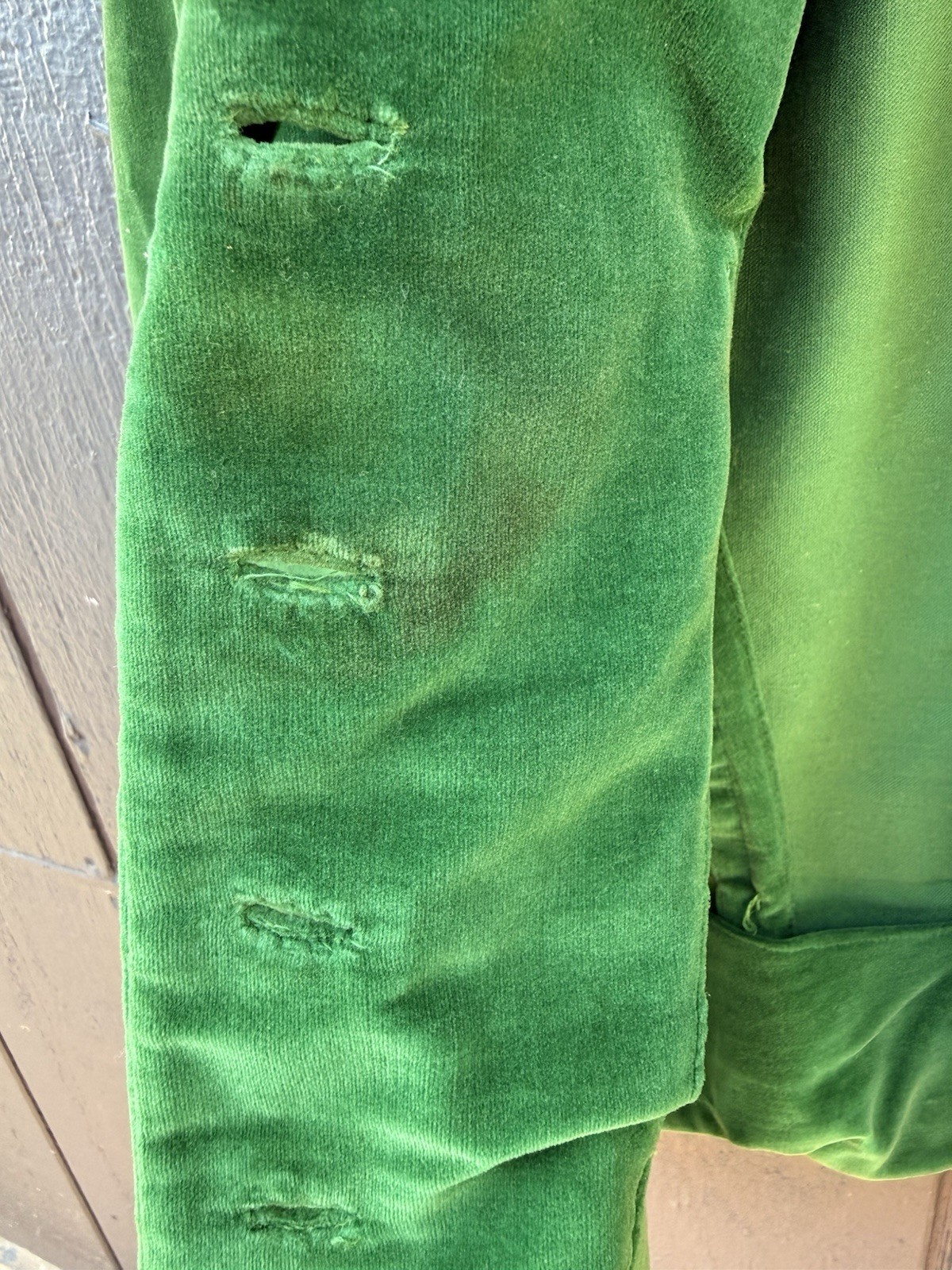 Vintage Nardis of Dallas Green Velvet Blazer Very Small XXS Maybe Children’s