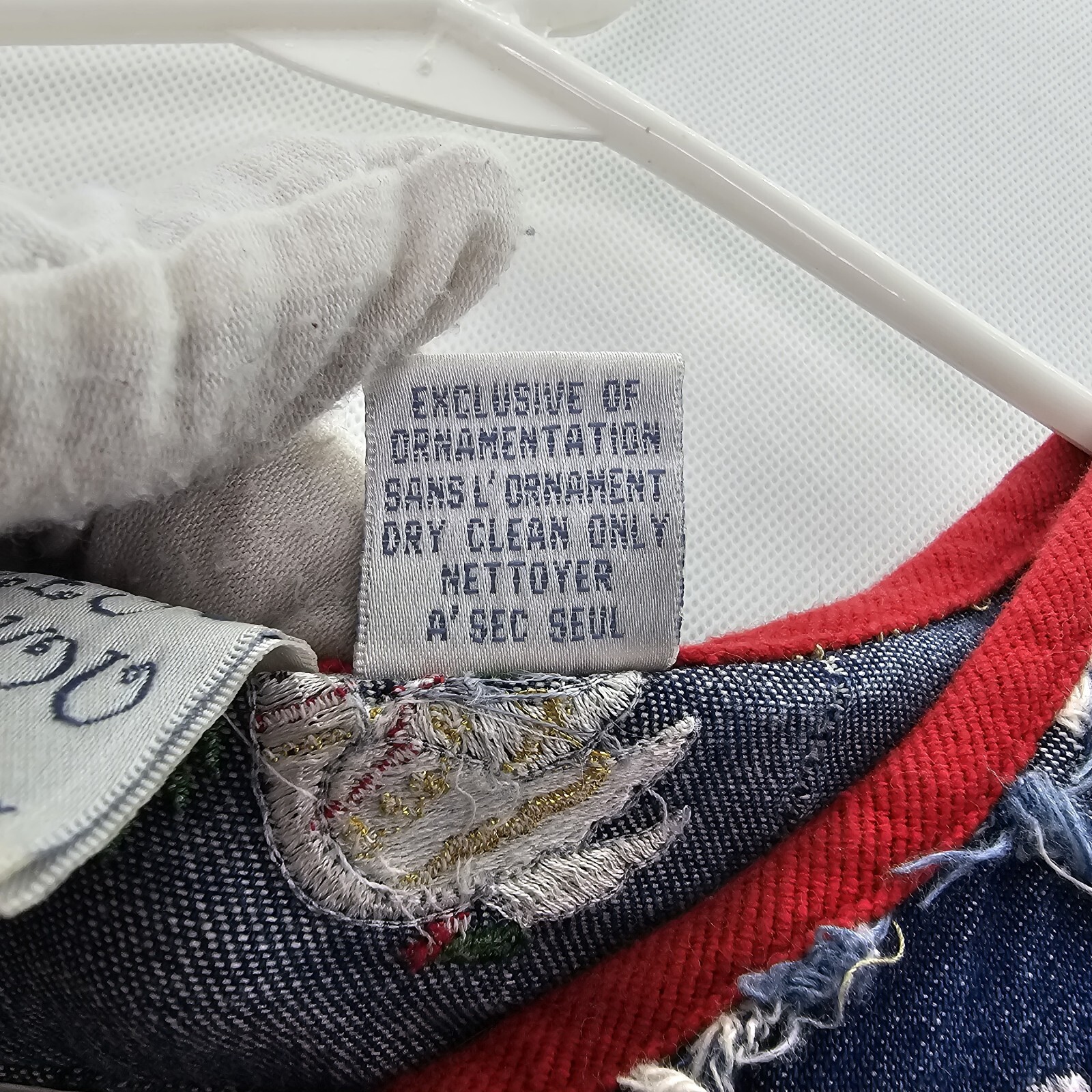 Pre – Owned Vintage Blue Bayou Women Size M Denim Christmas Jacket