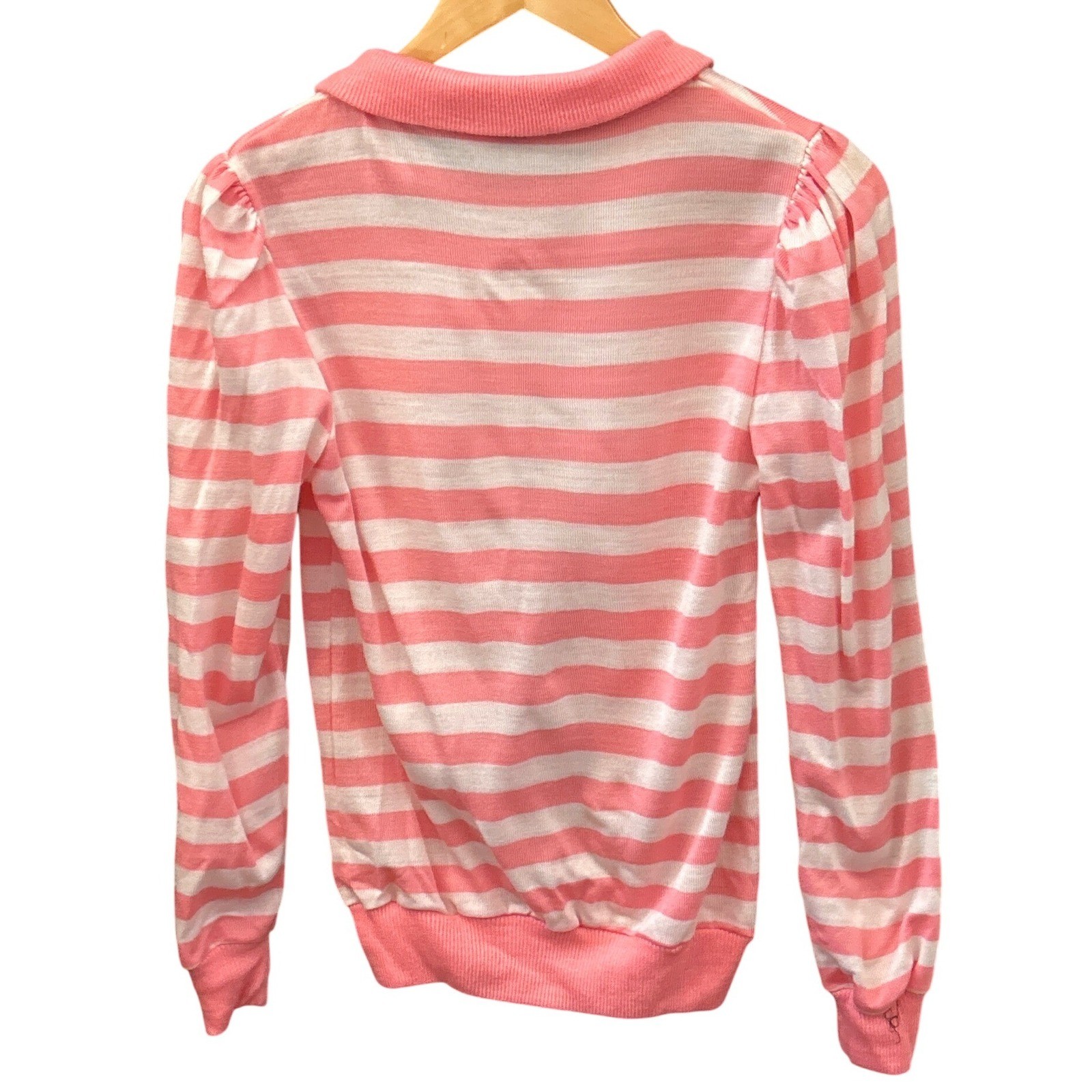 Vintage J.R. Bentley Striped Polo Sweater Preppy Coquette Retro 80s Academic