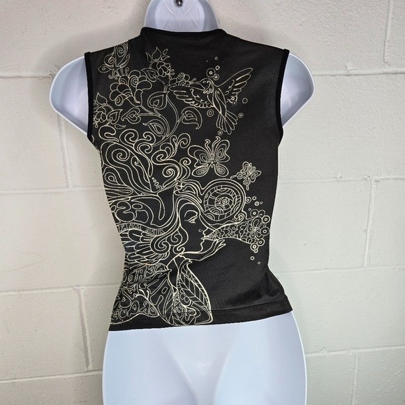 Vtg 90s Y2k Miss Sixty Sleeveless Crop Tank Coquette