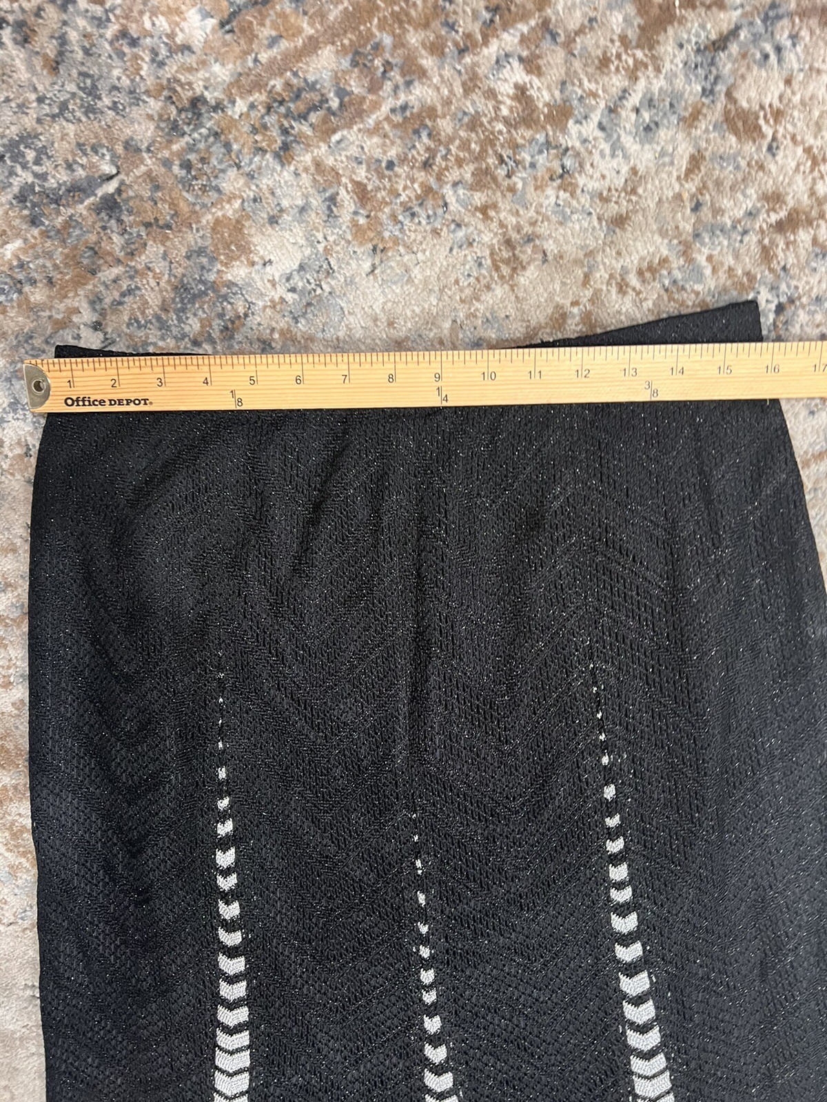 VINTAGE DAMIANOU Womens 3Pc.Skirt Set.Blk/ Silver Metallic 80s Formal USA.XL.