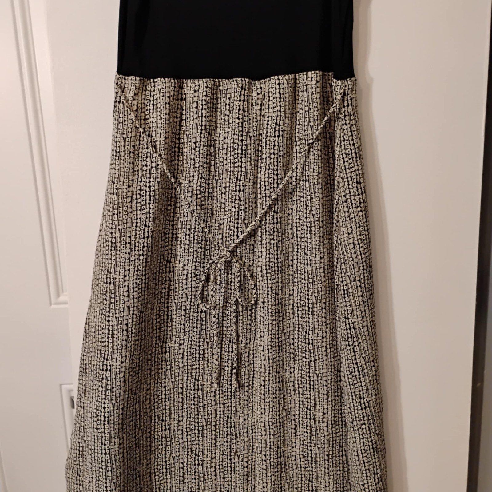 Vintage Paul Harris Design Dressy/Casual Sleeveless Summer Maxi Dress Tie Back