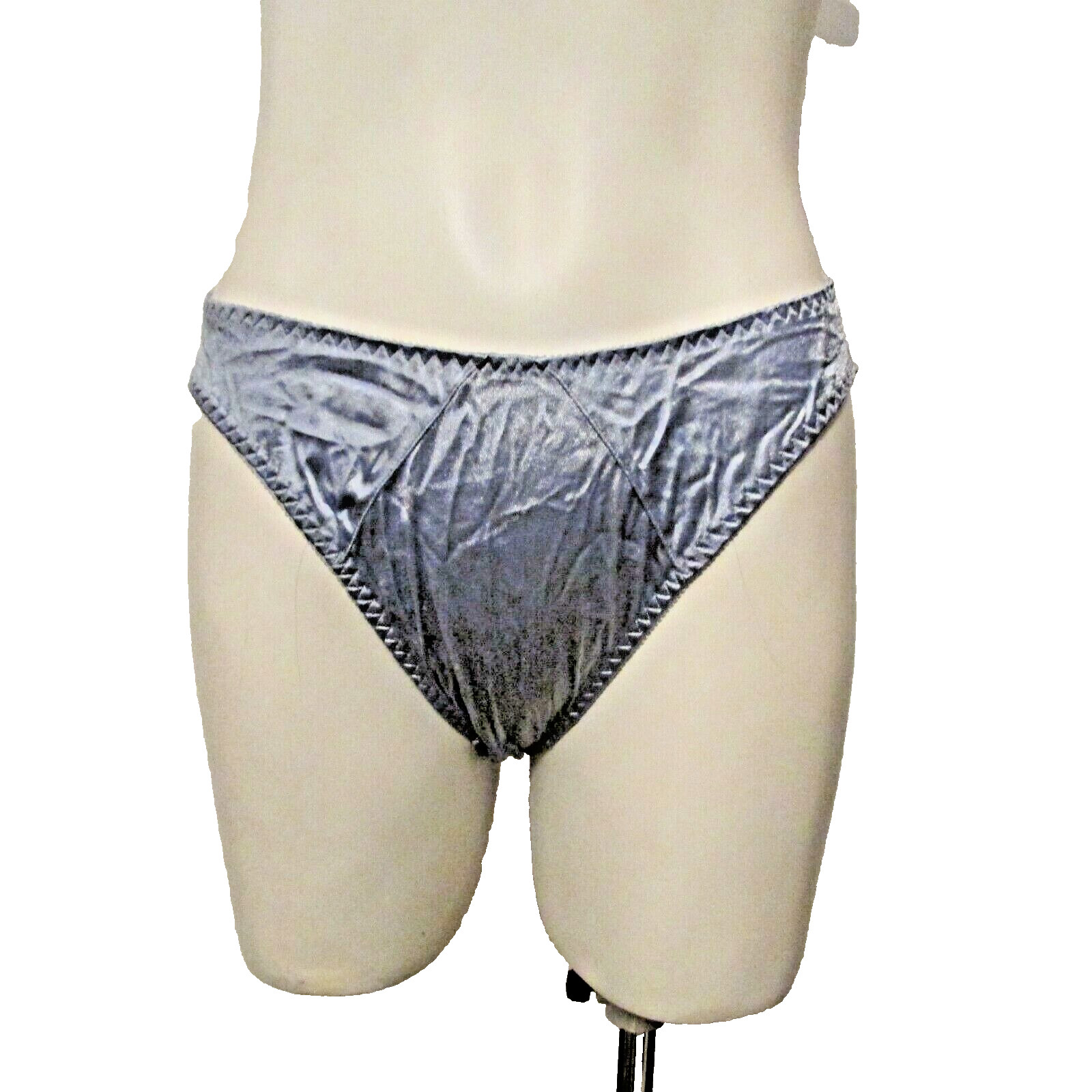 Glossy Sissy Second Skin Satin SSS Hi Cut Leg Brief Hipster Bikini Panties M