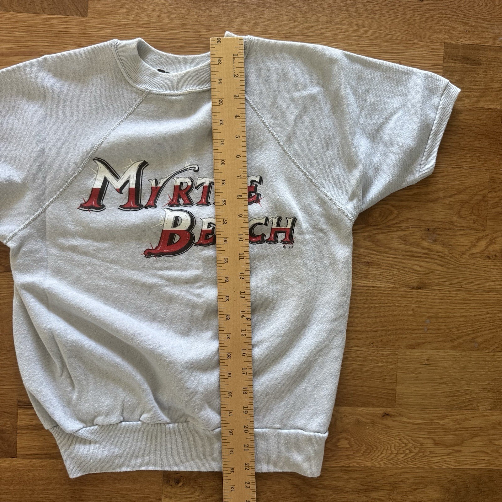 Vintage Wrangler Myrtle Beach Short Sleeve Sweatshirt Raglan Size Medium (N1)