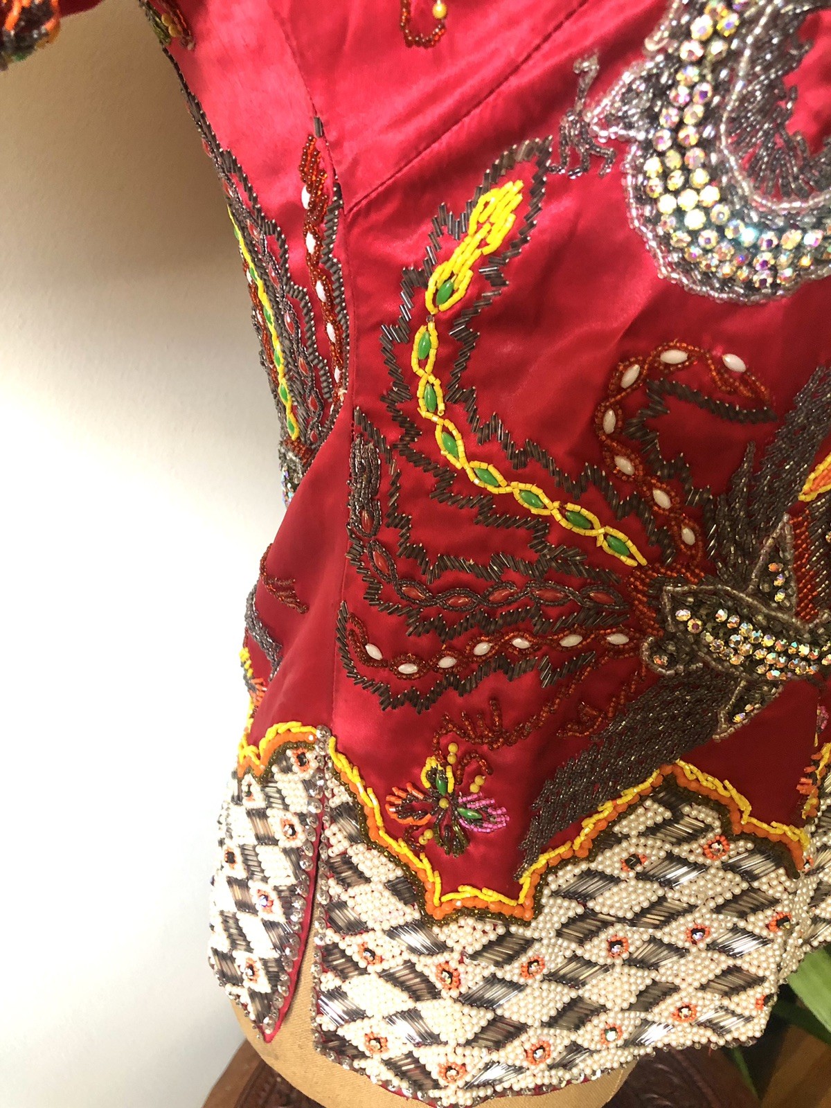 1950’s Heavily Beaded Chinese Dragon & Phoenix Jacket
