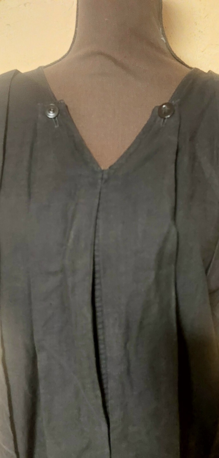 Museum Quality 1910s Edwardian Black Cotton Gymsuit, playsuit, Made By „Winner”