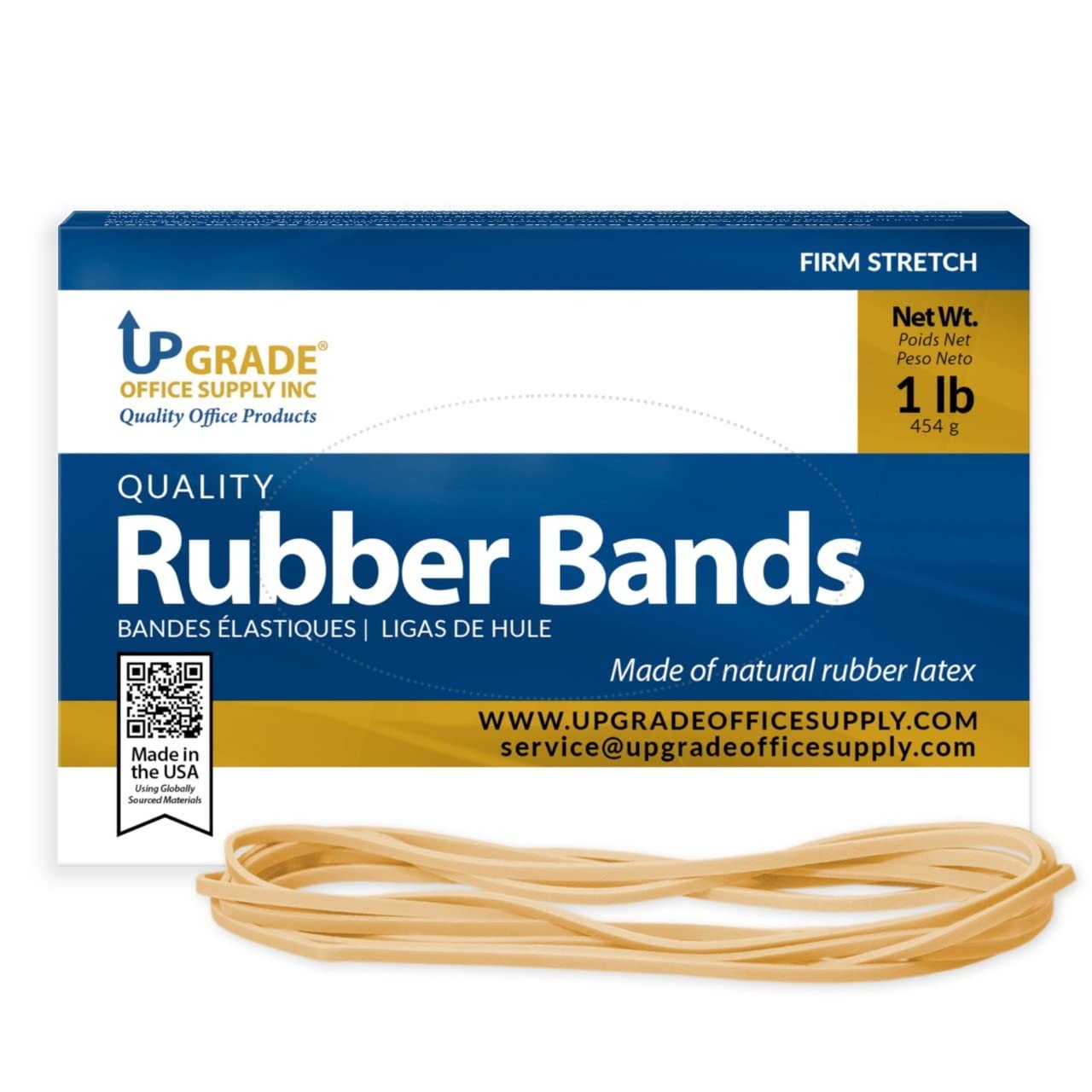 UPG Rubber Bands Size 117B 7″x1/8″ – 3 Pack (600 Bands Total)