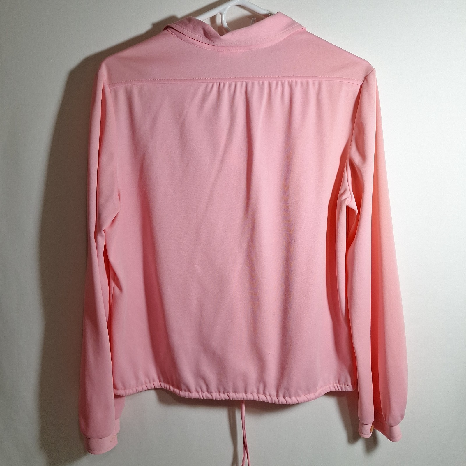 Vintage Graff Californiawear Pink Drawstring Blouse M/L
