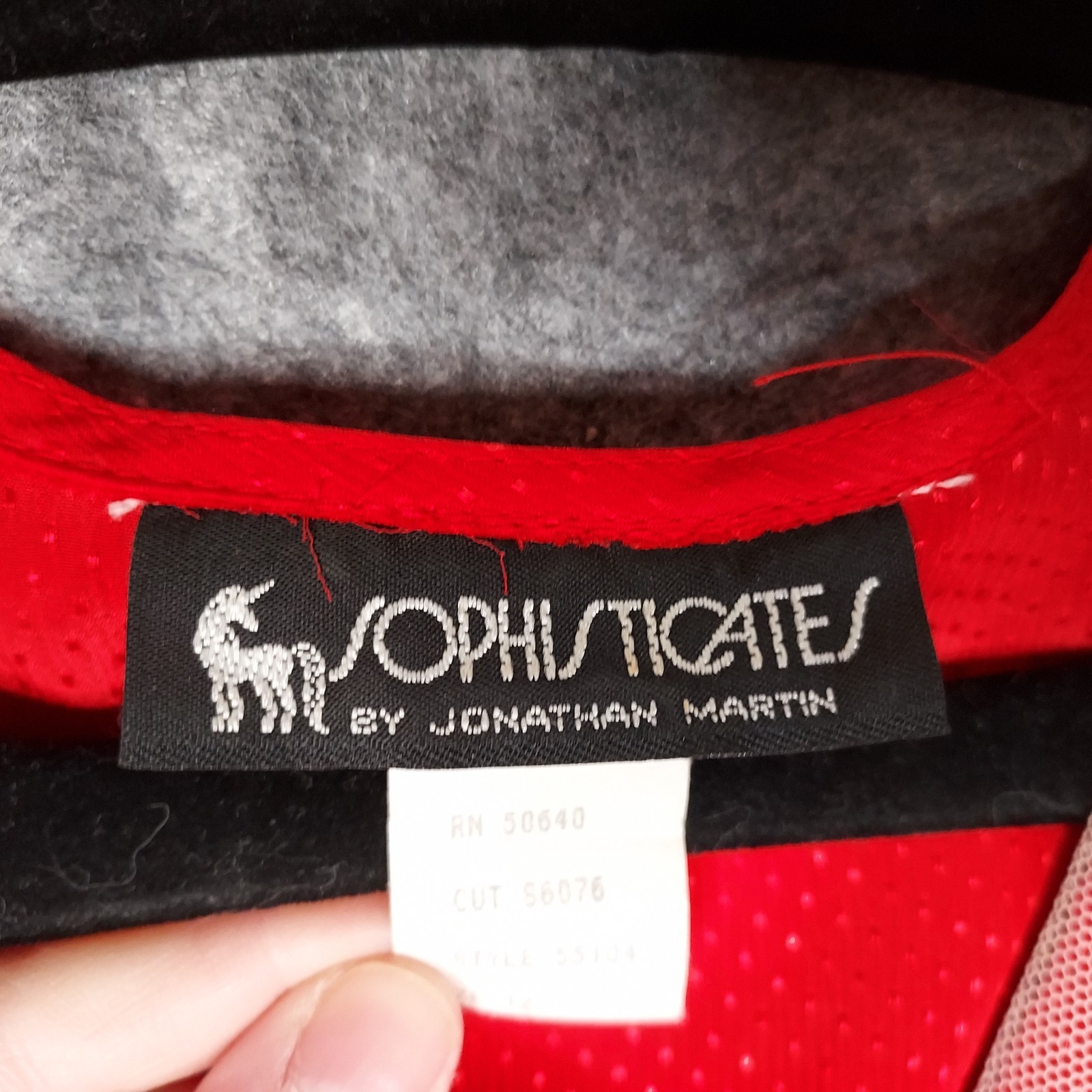 SOPHISTICATES by Jonathan Martin Vtg 80s Red Maxi Dress Women’s 12 Lace Collar