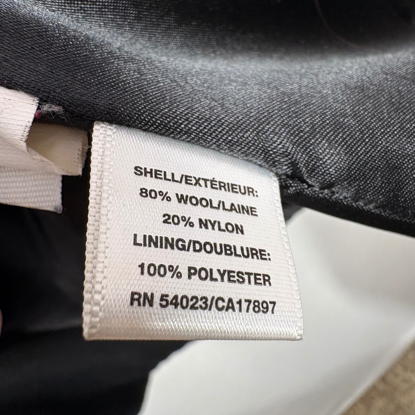 VTG Y2K Pea Coat Womens Medium Black Wool Double Breasted Classic Old Navy 2000s