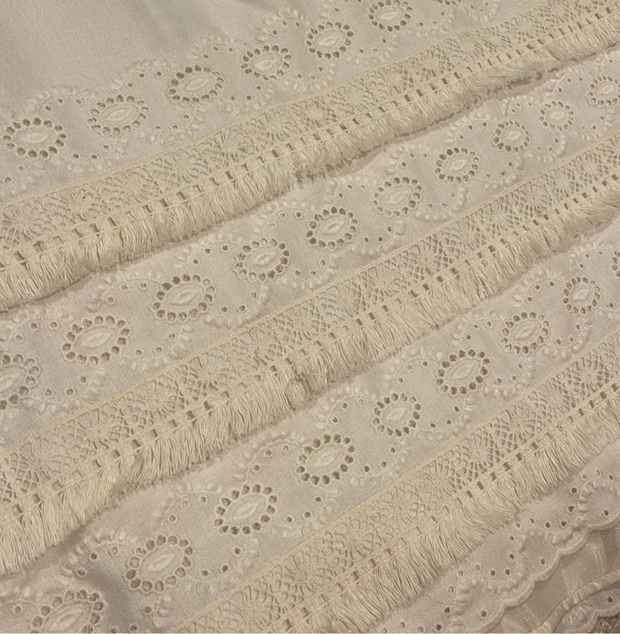 1960s Emma Domb Ivory Dress Size 13 Little Dirty