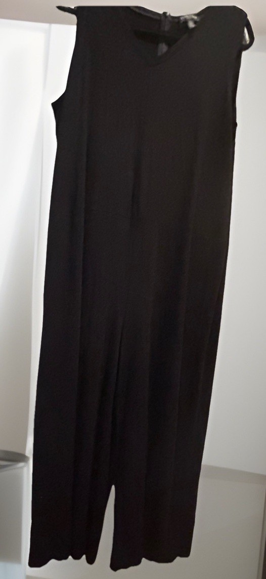 eileen fisher black Sleeveless jumpsuit xl