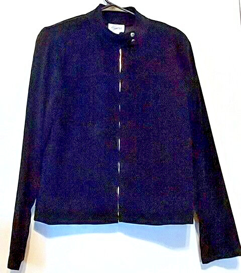 VTG lyza Womans Velvet Black Pants Suit Great Conition sz M